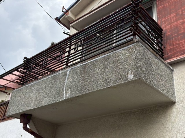 ベランダ　コーキング補修完了